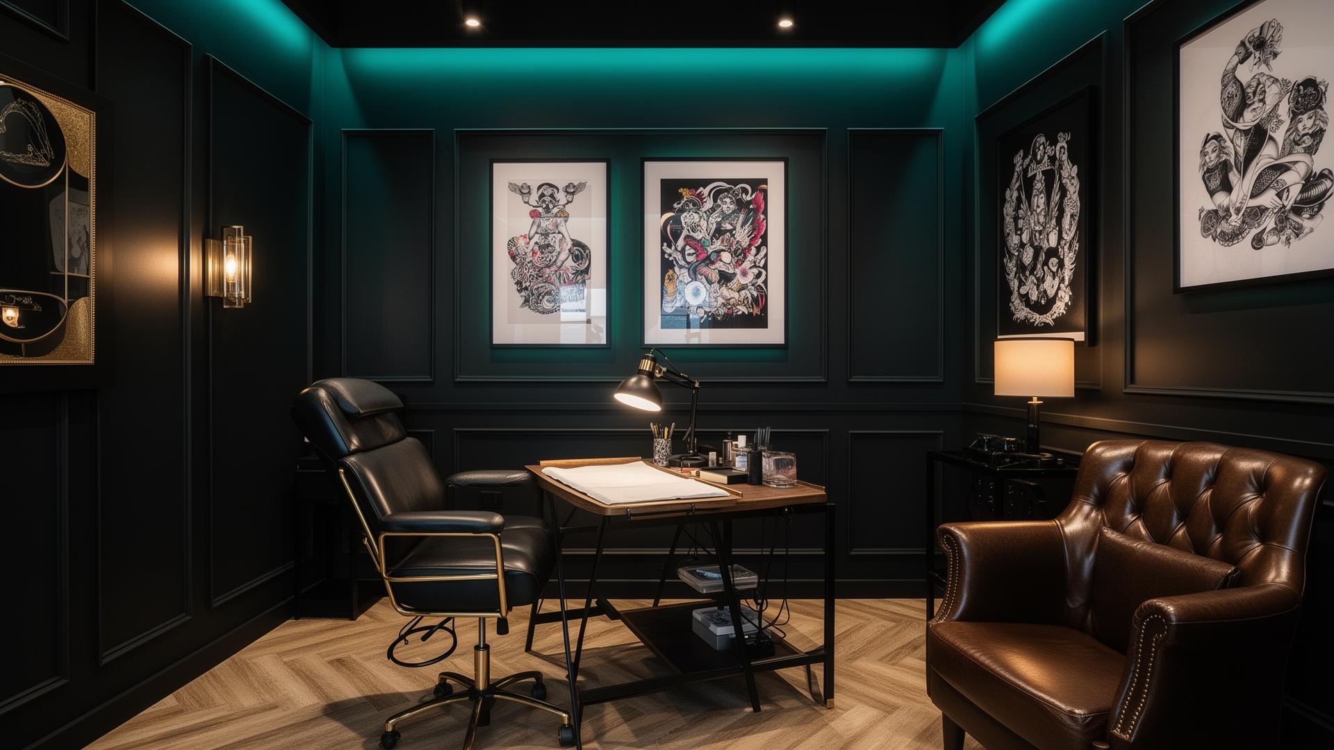 Innenansicht des Last Resort Tattoo Studios in Hildesheim